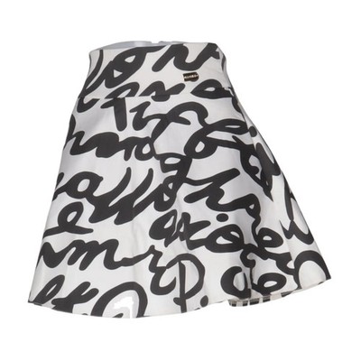 La Perla, Rock, Größe: 36, Weiß/Schwarz, Polyester/Viskose, Print, Damen #AgI