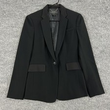 Rag Bone Blazer Womens 2 Rylie Single Button Black Dressy Office Luxury Work