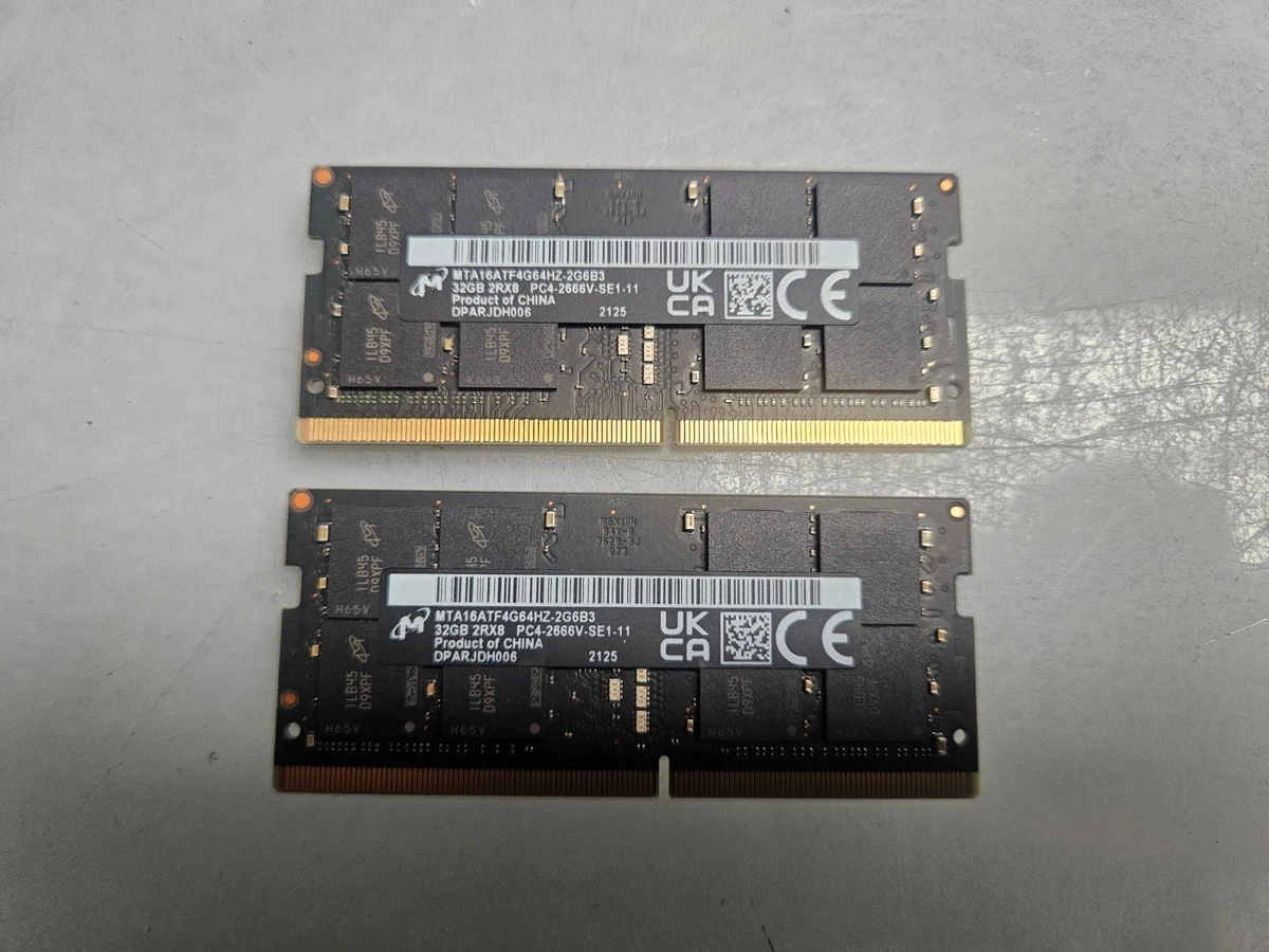25+ Micron DDR4 SDRAM 32 GB Total Capacity Memory (RAM) for sale