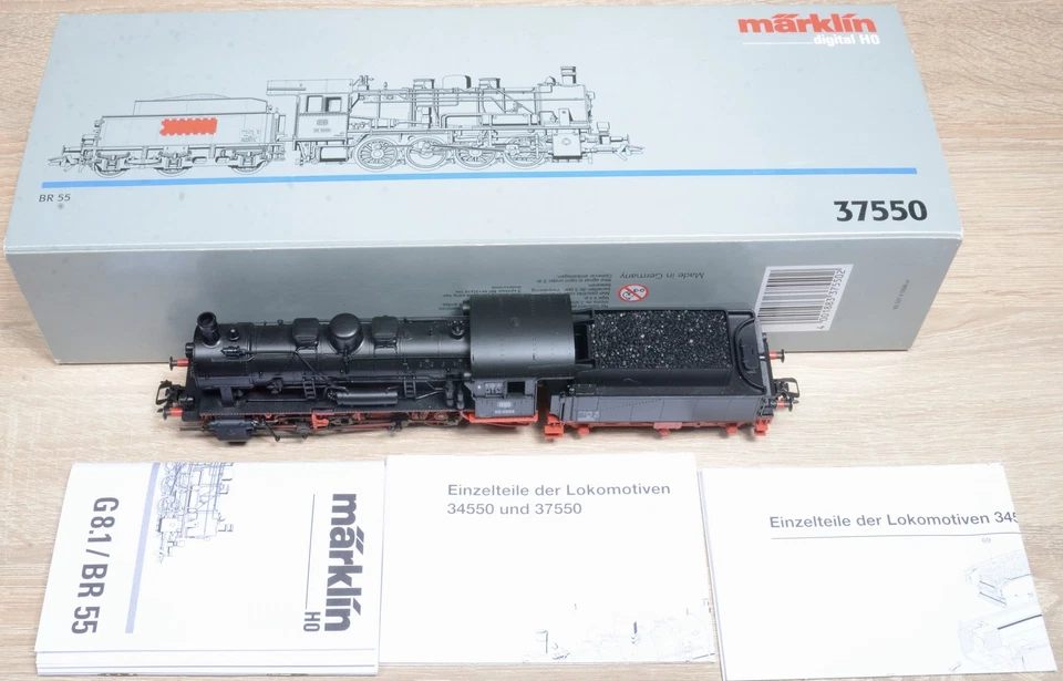 Märklin 37550 Dampflok mit Tender Baureihe 55 5555 der DB / Digital / Neuwertig - Bild 4 von 4