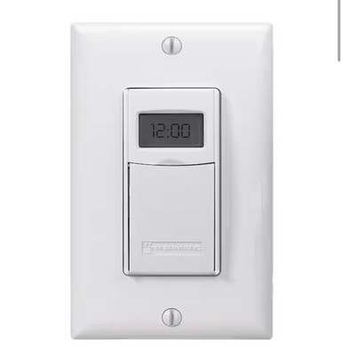 Intermatic ST01K 15 Amp 7-Day Indoor In-Wall Astronomic Digital Timer in White