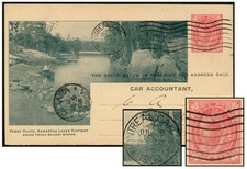 CANADA QV 1¢ PSC PERRY CHUTE JUL 1903 Webb GTR B39