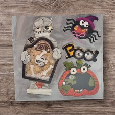 Halloween Dimensional Scrapbooking Stickers Mummy Spider Boo Pumpkin