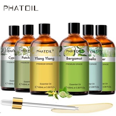Essential Oils 100 mL (3.38 oz) - Pure and Natural,Undiluted - Premium Grade Oil