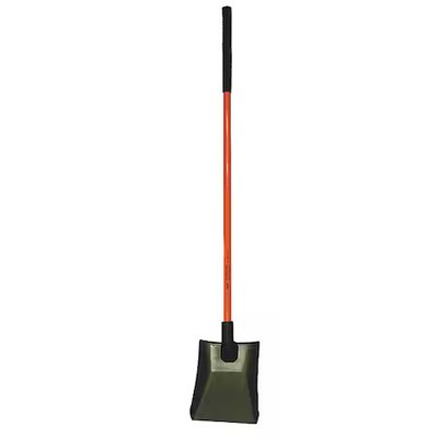 Nupla 6894315 Square Point Shovel, 14 Ga Steel Blade, Standard Step, 48 In L