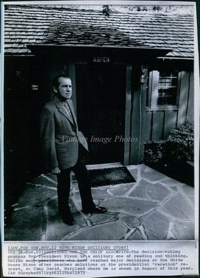 1972 Camp David Md Is President Nixon'S Vacation Retreat Politics Wirephoto 7x9