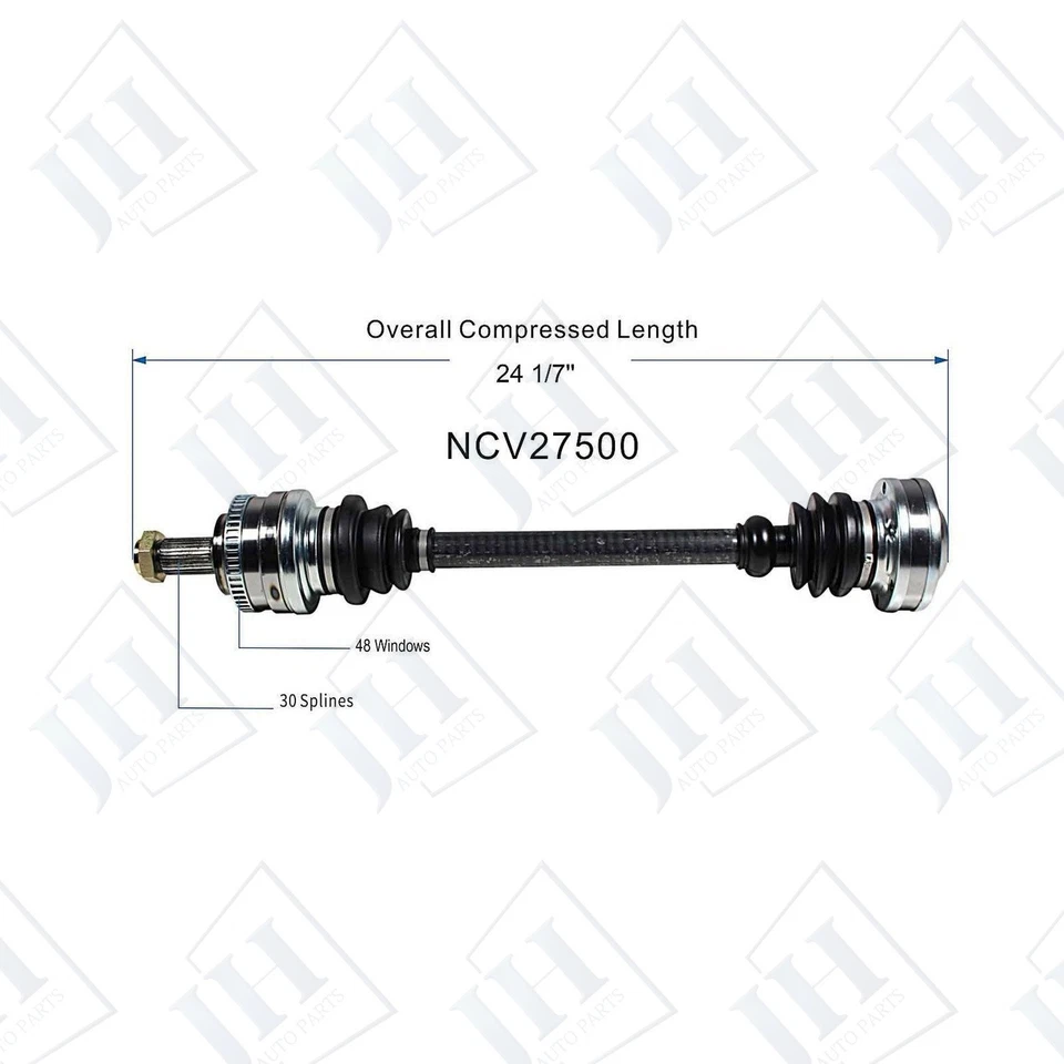 Eje CV conductor trasero izquierdo original para BMW M3 Z4 L6 2001 02 03 04 05 06 3,2 L TRACCIÓN TRASERA Foto 2 de 4