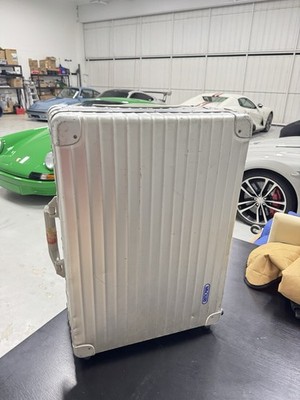 Vintage Rimowa Trunk Vintage Rimowa Suitcase Silver Aluminum Trunk