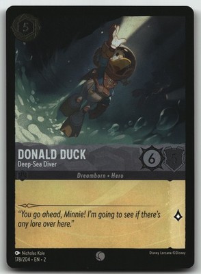 Donald Duck - Deep-Sea Diver foil Common Rise of the Floodborn 178/204 NM