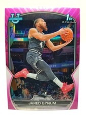 2022-23 Bowman's Best University Jared Bynum #23 Pink Refractor 1st Bowman