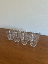 Vintage Duralex Picardie Tumbler, Clear, 4 3/8 ounce, Set of 8 Made In France