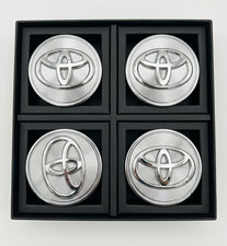 Set Of 4 62mm Chrome Wheel Center Caps Fit For Toyota Camry Corolla Prius More