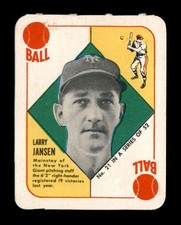 1951 Topps Red Back #21 Larry Jansen   NM X3183562