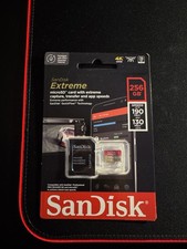 SanDisk Extreme microSDXC 256GB Memory Card with SD Adapter   Up to 190MB/s