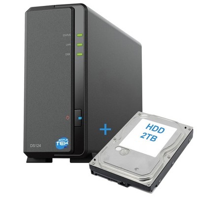 外付けハードディスク・ドライブ Synology DiskStation DS124 + 2TB HDD s-l400.jpg
