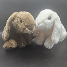 Vintage Plush Weighted Bottom Toys R Us Animal Alley Easter Bunny Lop Ear 13"