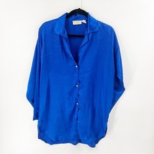   VINTAGE GOLD LABEL VICTORIA'S SECRET BLUE NIGHT SHIRT SIZE SMALL