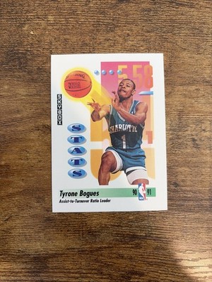 1991-92 SkyBox Tyrone ''Muggsy'' Bogues #298 Charlotte Hornets