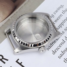 38.5mm Oyster Diver Watch Case Sapphire Steel Fluted Bezel For SII NH35 Movement