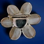 Gold-tone Mesh Blooming Flower Brooch. 2". Quality Costume Jewelry.  — photo 7