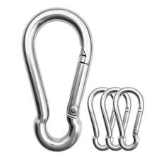 3 Inch Carabiner for Dog Leash. Large Stainless Steel Carabiner Clips Heavy D...