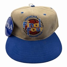 Vintage 1997 NCAA Final Four Hat Indianapolis 90s Blue Tan - With Tag