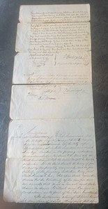 1854 Indenture Peter Schoenberger 1782-1854 “Iron King of PA” Land N Woodbury PA