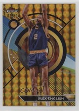 2023 Topps Finest Common Gold Geometric Refractor 3/50 Alex English #57 HOF 02v3