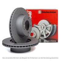 Zimmermann Sport Bremsscheiben Satz FüR Mercedes C218 C219 X218 W211 W212 Hinten