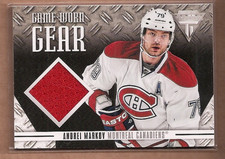 2012-13 Panini Titanium Game Worn Gear #GGAN Andrei Markov Jersey - HKY