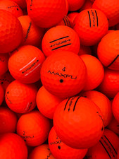 15 Orange Matte Finish Max Fli Premium AAA Golf Balls. soft-fli/straight-fli