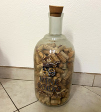 Glass Bottle Container Filled with Craft Wine Corks with Cork Stopper