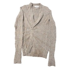 EUC Isabel Marant Etoile Wool Blend Brown Sweater Sz36 Shawl Collar Italy Made