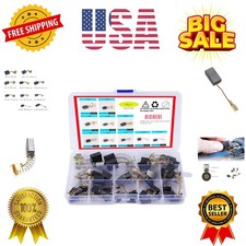 40Pcs Electric Motor Carbon Brushes 10 Different Sizes for Replacement Repair...