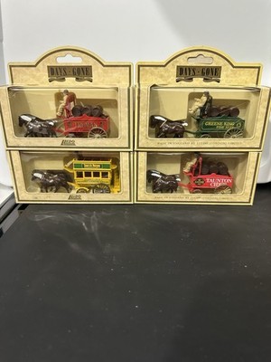 VTG Lledo 1983 Days Gone Horse Wagon| Lot Of 4 Greene King Ale Truman & More!