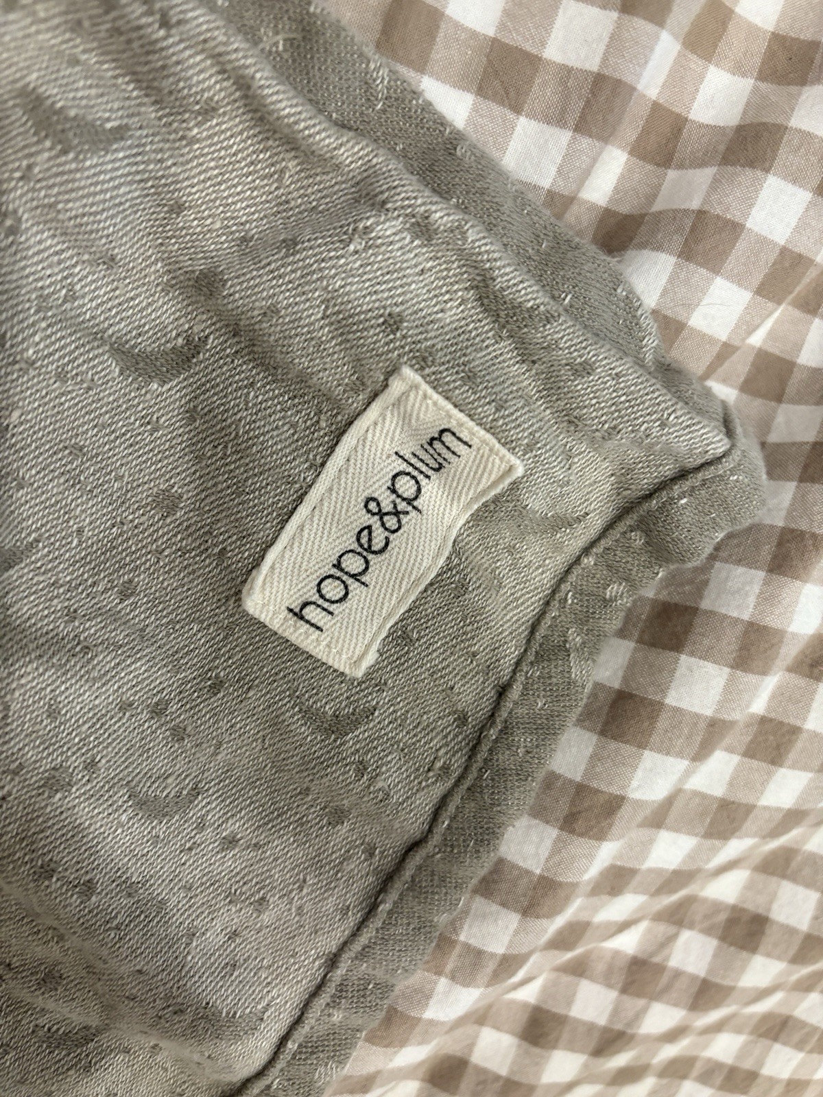 hope&plum Luna Ring Sling Gray Baby Carrier for Infants with Bronze Rings