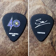 DEF LEPPARD - Rick Savage 2024 Concert/Tour Guitar Pick ~ 40 North America