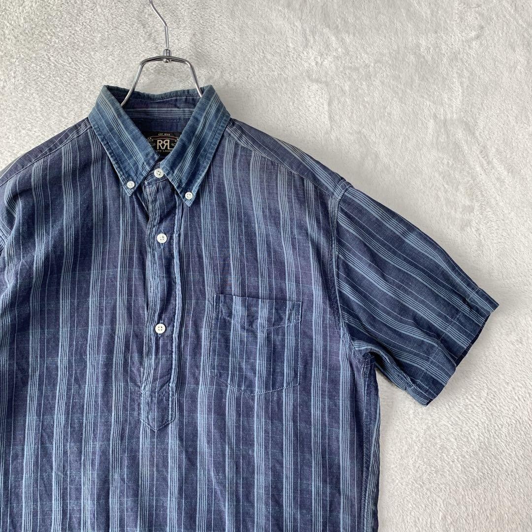 RRL Ralph Lauren Linen Pullover Shirt Double RL Used image 3