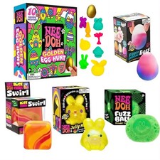 NeeDoh Easter Golden Egg Hunt Mystery (10 Squishy Surprises!) Toy Gift UK