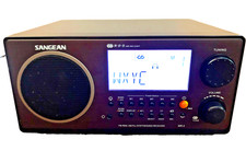 SANGEAN WR-2 AM/FM/RDS Black Radio Receiver LCD Digital Tuner CLEAR SOUND-LISTEN