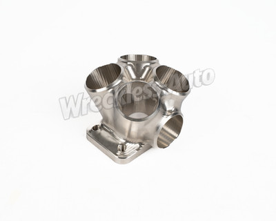 Elmer Racing Billet Collector 4 to T3 Flange 1.5'' Runner size + 45mm WG - SCH10