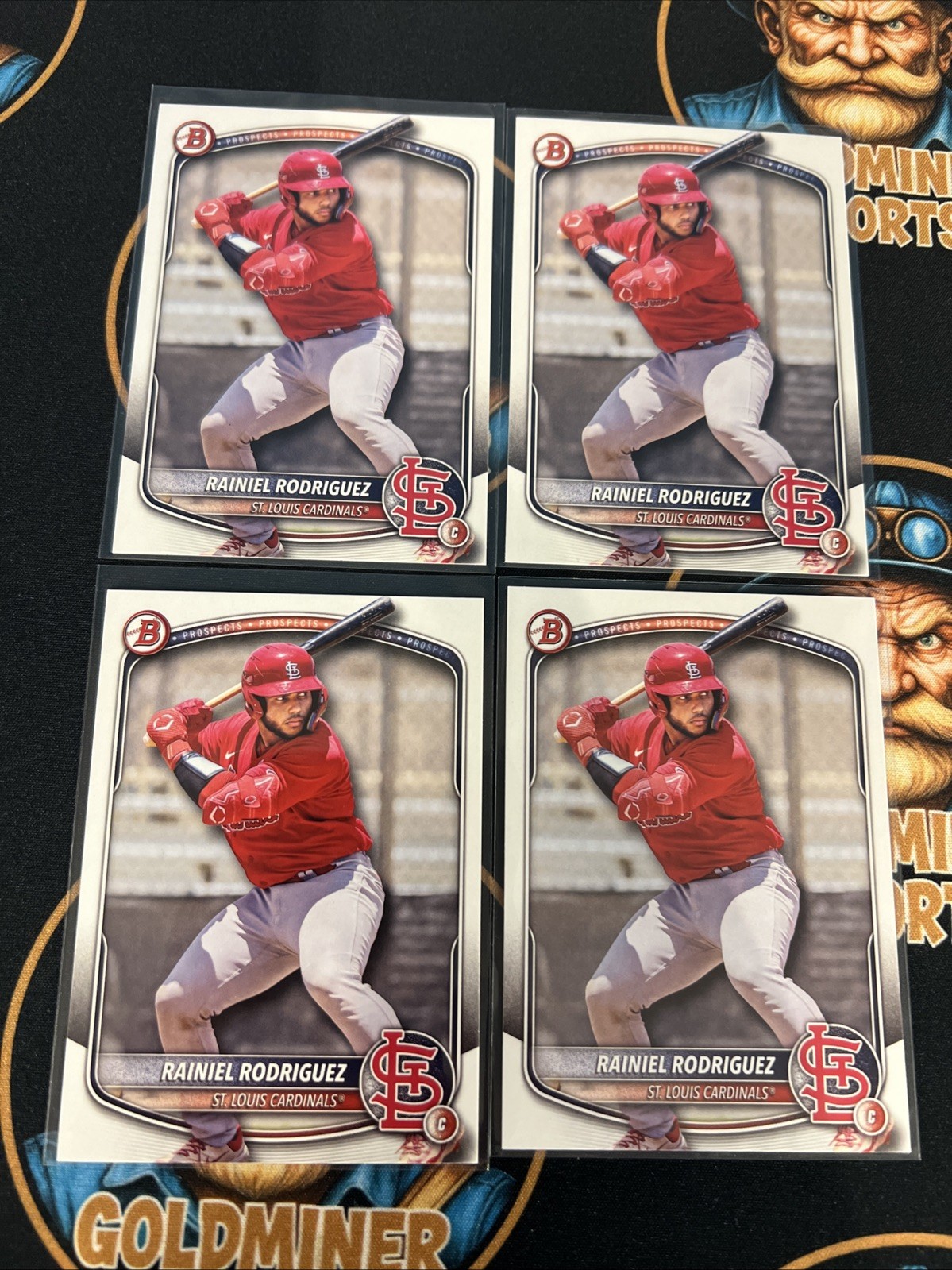 2025 Bowman Draft Rainiel Rodriguez BD-72 4 Card Lot Cardinals