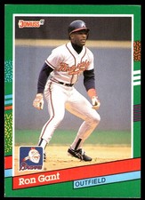 Ron Gant 1991 Donruss #507 Atlanta Braves MLB READ FREE SHIPPING AutographDen