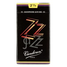 Vandoren SR4125 ZZ Alto Saxophone Reeds, Strength 2.5 Box of 10