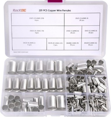 Copper Wire Ferrules Pin Terminals Electrical Cable End Tinned Matte Tin Plated