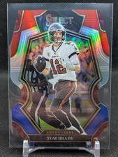 Tom Brady 2022 Select Premier Level Red and Blue Die-Cut Prizm #192 (FB276)