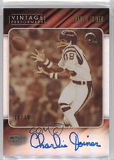 2016 Panini Gala Vintage Performers Signatures 10/10 Charlie Joiner Auto HOF fg5