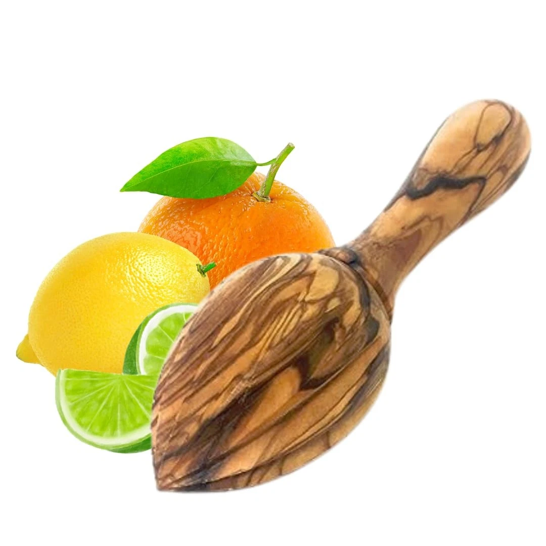 Olive Wood Lemon Juicer/Lemon Reamer - Handmade Hand Held Olive Wood Reamer f...