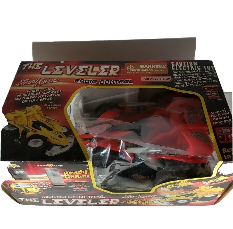 LEVELER Radio Control Stunt Action Vehicle Vintage NEW  Old Stock - Image 2 of 4