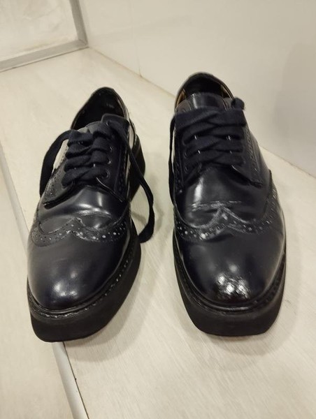 Women Massimo Dutti Boots Black Leather 37 #N2VE